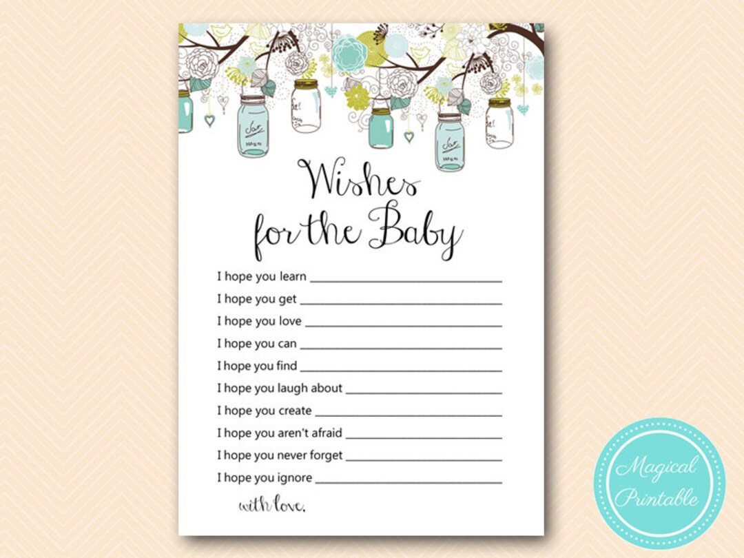 Wishes for Baby Cards, Wishes for Baby, Wishes for Baby Printable ...