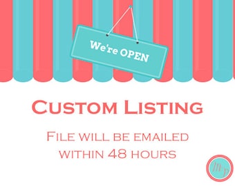 1 x PERSONALIZED ITEM