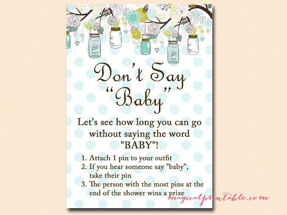 Don Say Baby Sign Printable