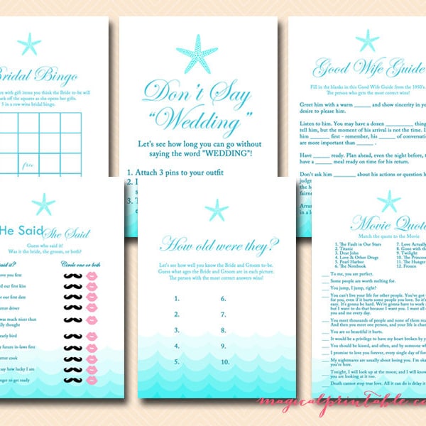 Beach Bridal Shower - Etsy