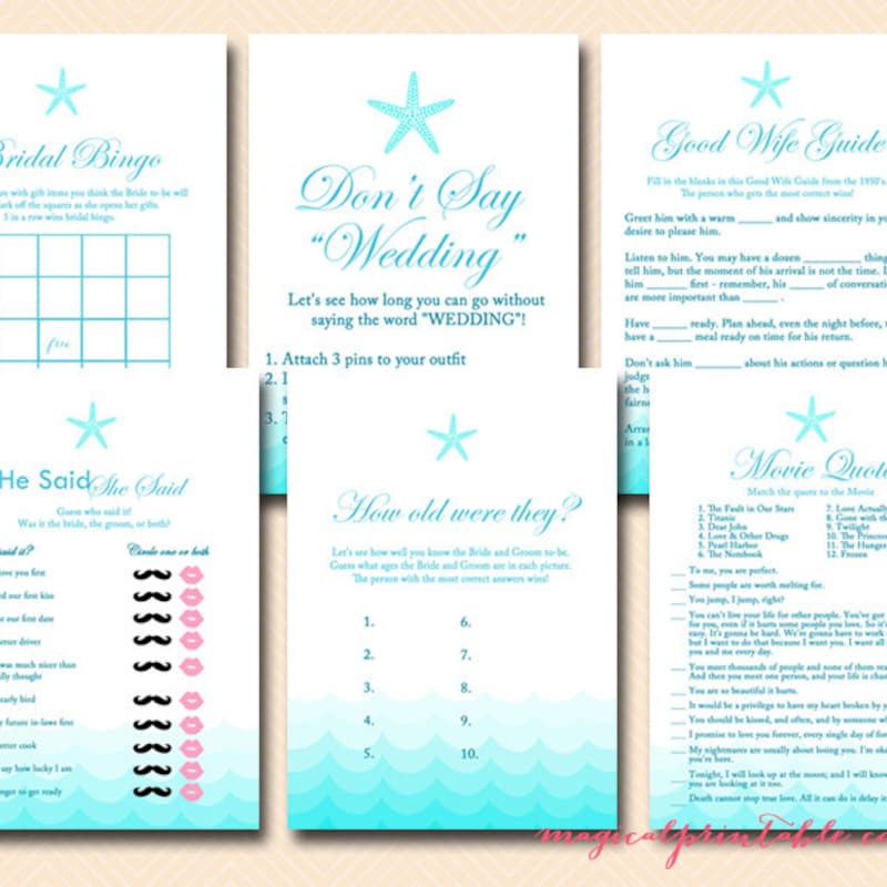 Beach Bridal Shower - Etsy