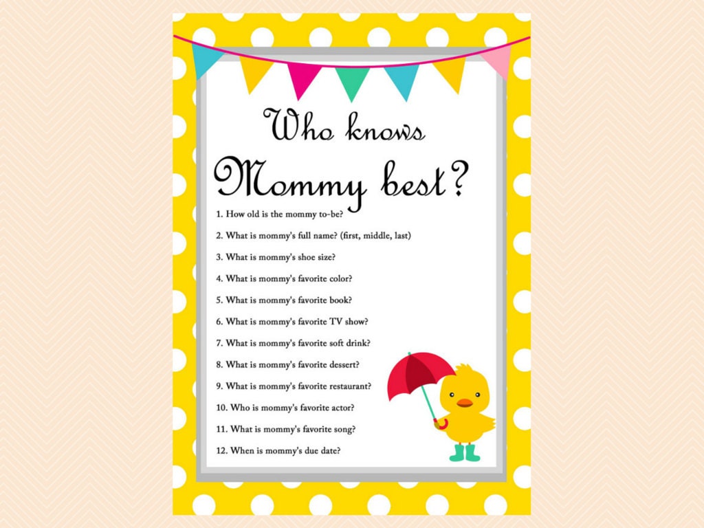 Who Knows Mom Best Who Knows Dad Best How Well Do You Know Etsy