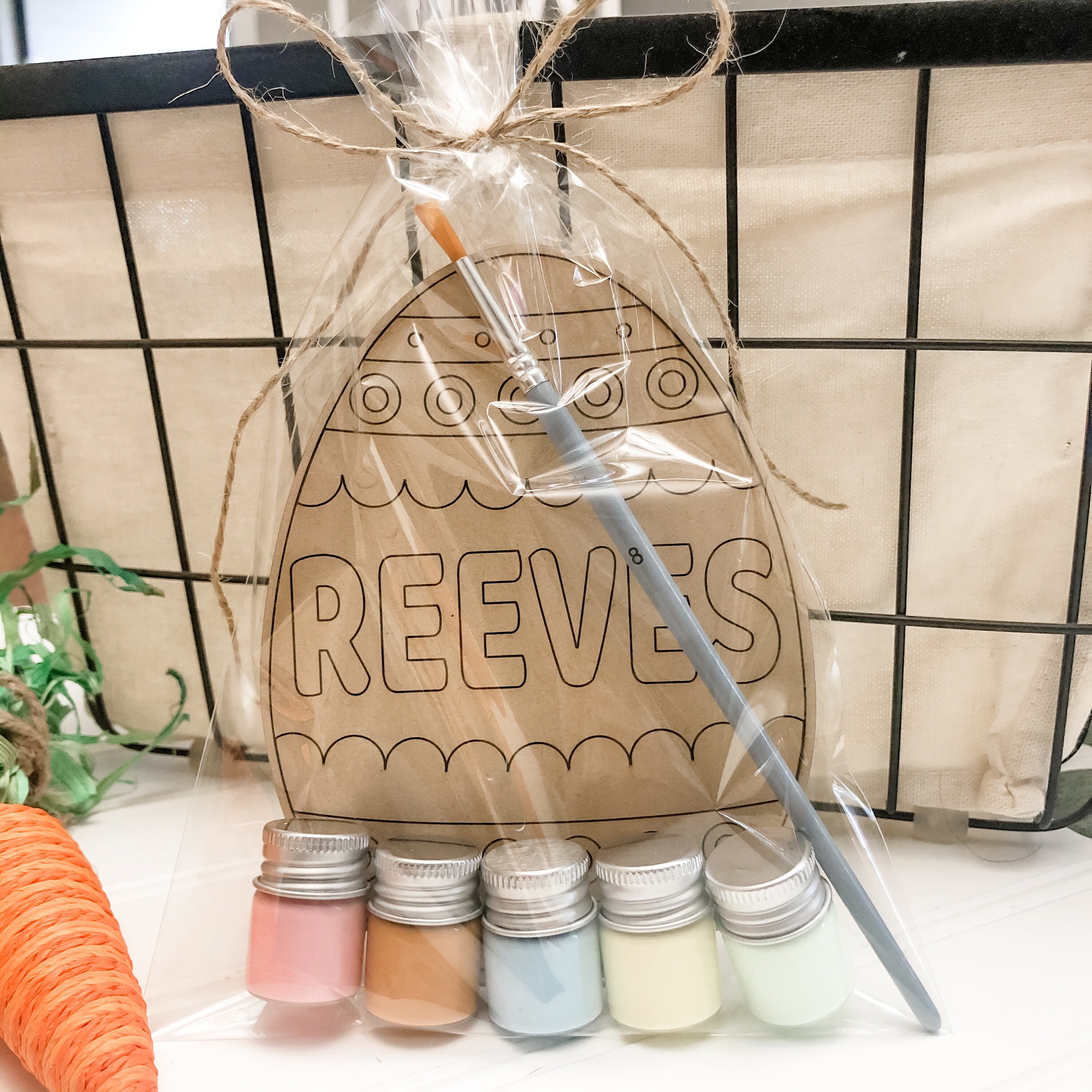 Personalized Easter Egg Paint Kit / Easter DIY Paint Kit / Kid Etsy