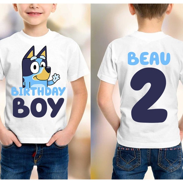 Personalized Bluey Birthday Shirt | Bluey Family Matching Shirts | Bluey Bingo Shirt | Custom Bluey Birthday Shirt | Bluey Toddler Shir