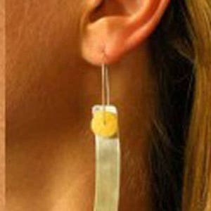 Amber jewelry set, Earrings, Necklace pendant, Silver Milky Yellow, sterling silver 925, modern, with chain, for woman, new, Unique image 2