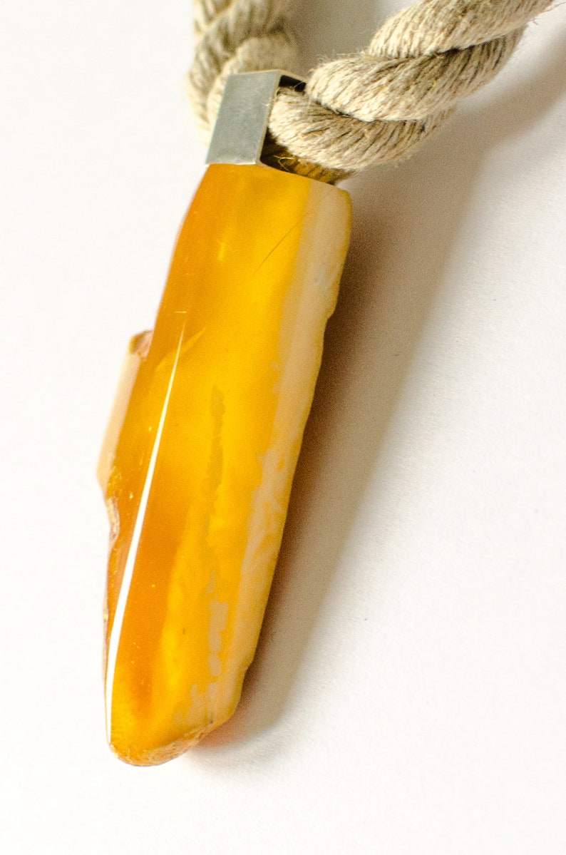 Amber Pendant UNIQUE-Handmade giftbox New for she nuggets sterling Silver 925 YELLOW natur amberstone modern design with chain