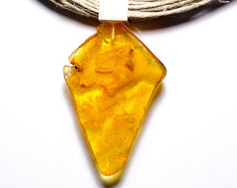 For RIta Amber Pendant, Genuine Amber, modern, Silver 925, honey,  transparent, modern, young design, for she, giftbox, Bämsten, NEW, UNIQUE