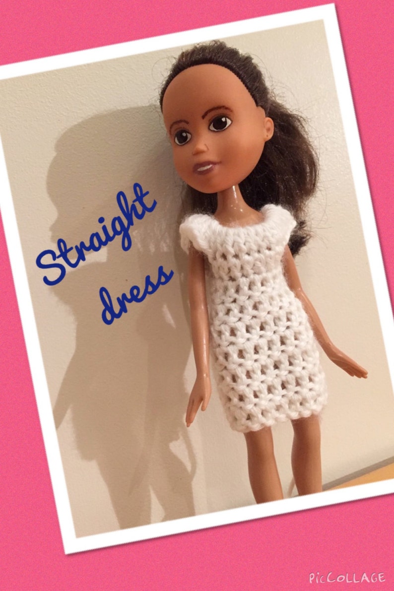 Instant download 'Mya Lou' 5 pdf crochet dress and top pattern for OOAK upcycled make over make under Bratz dolls. image 4