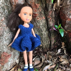 Instant download 'Mya Lou' 5 pdf crochet dress and top pattern for OOAK upcycled make over make under Bratz dolls. image 2