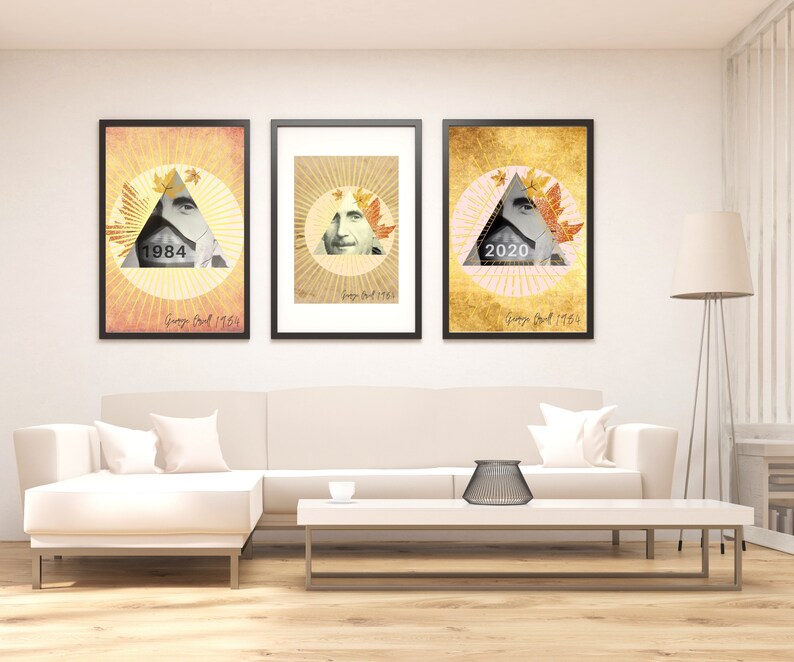 Eric Arthur Blair GEORGE ORWELL 1984 printable art collection 3rd edition