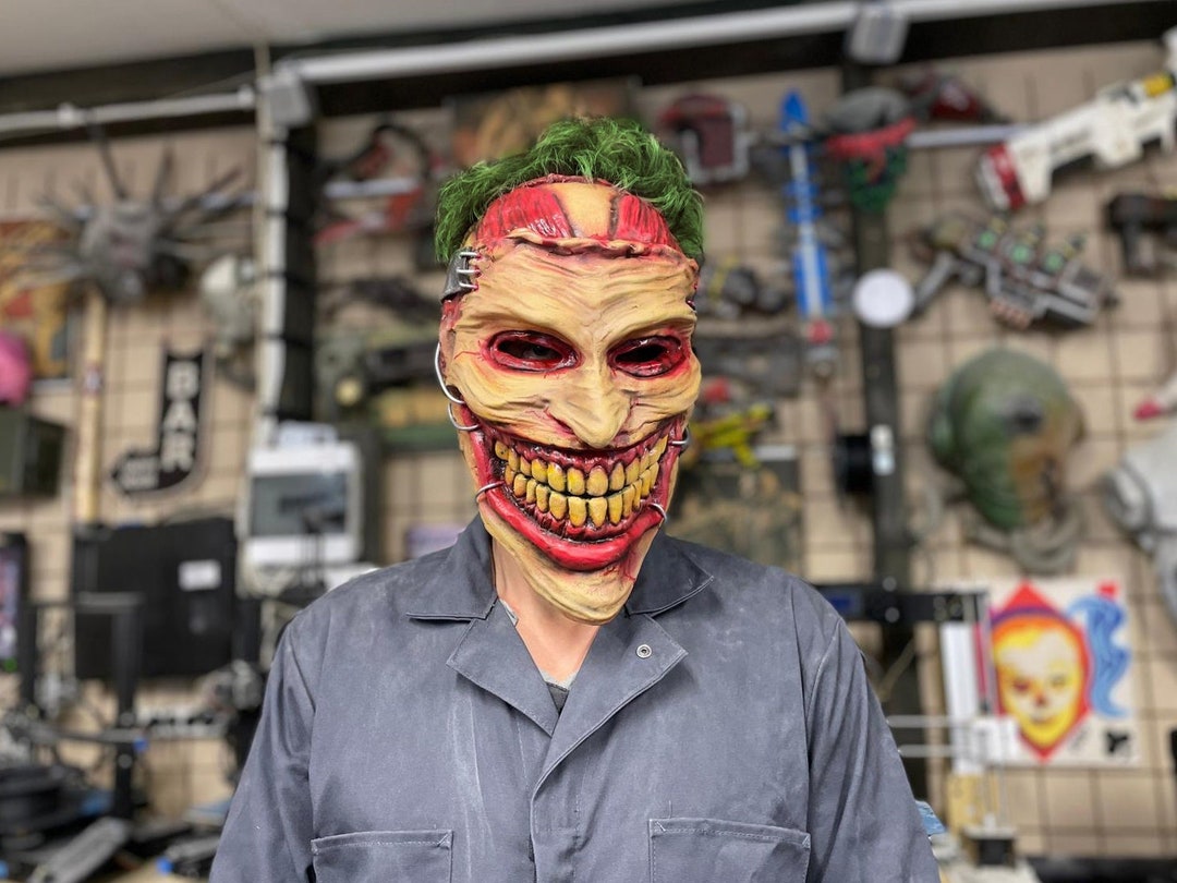 Handmade Resin Joker Mask - Adult Size - Etsy