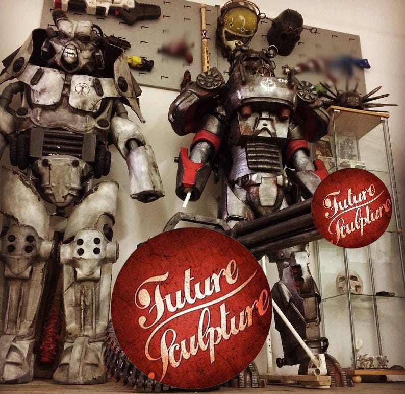 Post-Apocalyptic Power Armor Suit – Handmade Sci-Fi Cosplay Armor – Wearable Costume Prop image 8