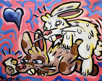 Bunny Hump Art Print