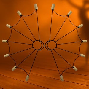 Handcrafted Fire Fans for Belly Dancers & Fire Performers, 10 Kevlar Wicks, Lightweight and Durable, Perfect for Stage, Festivals, Flow Arts