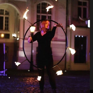 Fire Hula Hoop kevlar 5 heads /// FAST SHIPPING /// Dance * Performers * Bellydance * Practice * Festival