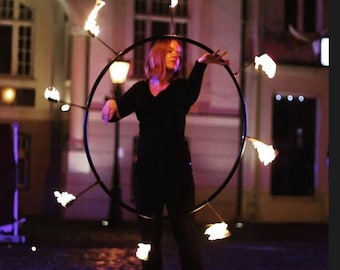 Fire Hula Hoop kevlar 5 heads /// FAST SHIPPING /// Dance * Performers * Bellydance * Practice * Festival