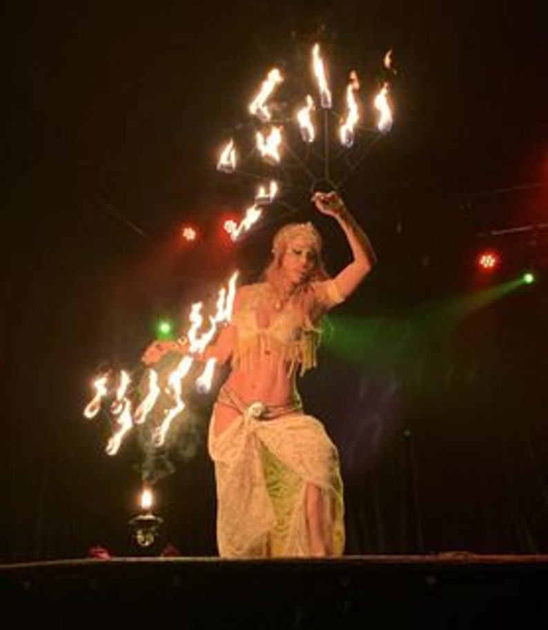 Handcrafted Fire Fans – Lotus Design, Kevlar Wicks, Flow Arts, Fire ...