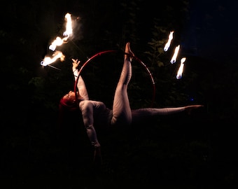 Griffes aériennes amovibles en feu, idéale pour les voyages, accessoire de danse lyra aérienne