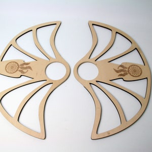 Practice Fans Engraved Dreamcatcher /// FREE FAST SHIPPING /// Dance * Performers * Bellydance * Practice * Festival