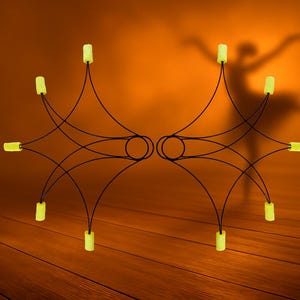 Handcrafted Fire Fans for Belly Dancers & Fire Performers, 10 Kevlar Wicks, Lightweight and Durable, Perfect for Stage, Festivals, Flow Arts