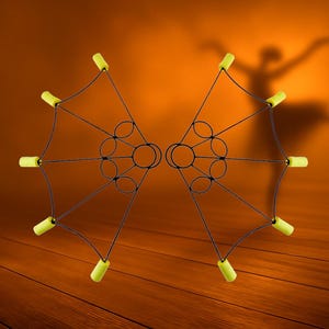Handcrafted Fire Fans for Belly Dancers & Fire Performers, 10 Kevlar Wicks, Lightweight and Durable, Perfect for Stage, Festivals, Flow Arts