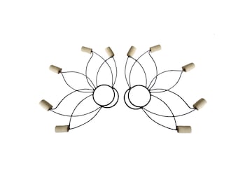 Fire Fans Pair, Ultra Light with Puro Kevlar Wicks, Fire Dancing