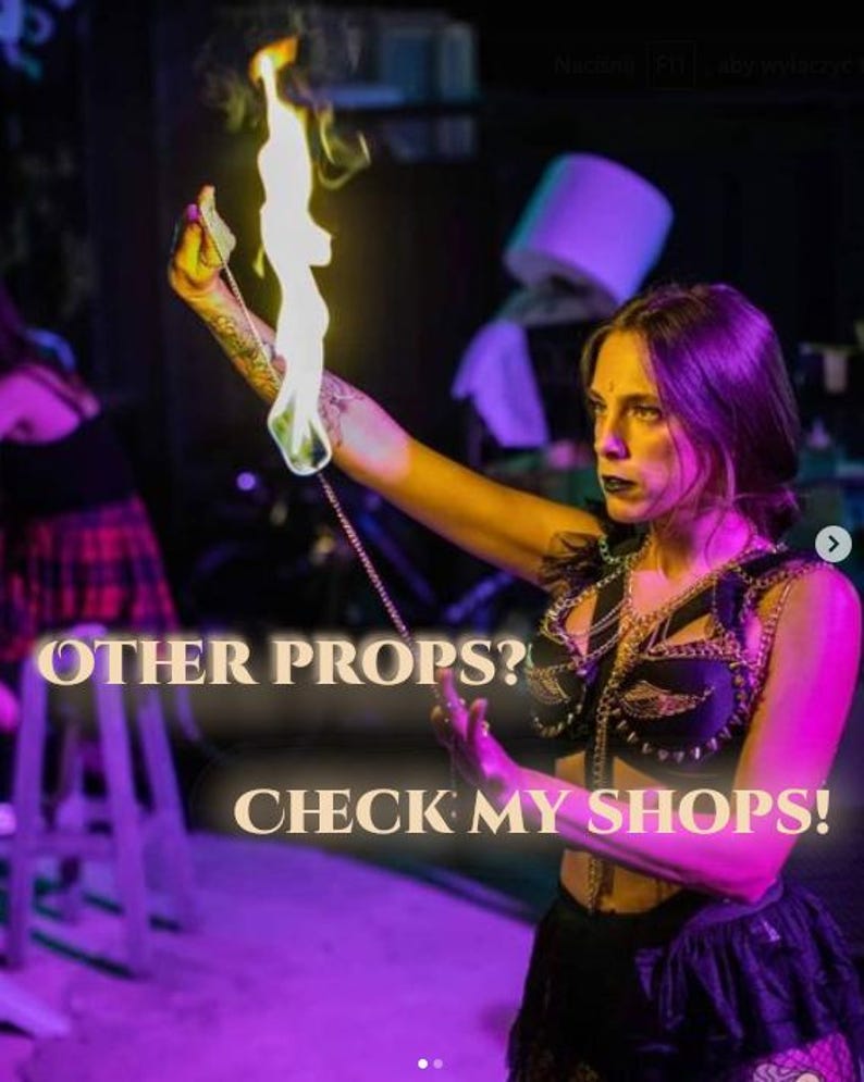 Handcrafted Fire Fans, Kevlar Wicks, Flow Arts, Stage Performance, Fire Dancing image 14