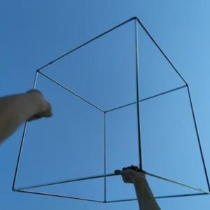 Acrobatic Cube - steel construction for manipulation or fireshow * Dance * Performers * Bellydance * Practice * Festival