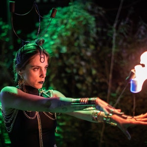 Palm Torches PAIR Fire show, Fire Dance, kevlar Dance * Bellydance * Performers * Practice