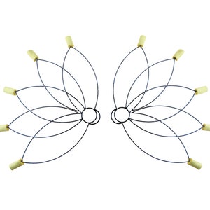 Fire Fans ultra light Pair for advanced and beeginner Performers Great for gift for Dancers BellyDance Flow prop light practice wings