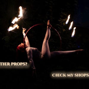 Handcrafted Fire Fans, Kevlar Wicks, Flow Arts, Stage Performance, Fire Dancing image 16