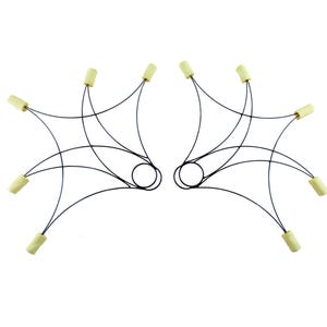 Fire Fans Ultra Light Pair For Advanced And Beginner Performers Great For Gift For Dancers Belly Dance Flow Prop Light Practice Wings