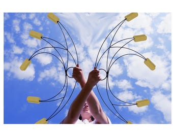 Moon Inspired Fire Fans – Kevlar Wicks, Performance Prop, Fire Dancing