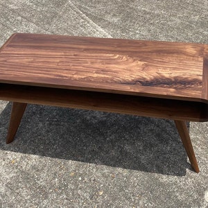 Mid Century Modern Coffee Table, Modern Coffee Table, Walnut Coffee Table, Coffee Table image 8