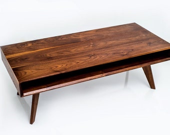 Mid Century Modern Coffee Table, Modern Coffee Table, Walnut Coffee Table, Coffee Table