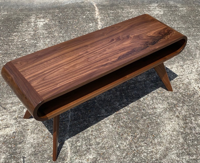 Mid Century Modern Coffee Table, Modern Coffee Table, Walnut Coffee Table, Coffee Table image 7