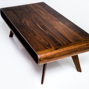 Mid Century Modern Coffee Table, Modern Coffee Table, Walnut Coffee Table, Coffee Table image 1