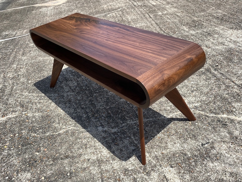 Mid Century Modern Coffee Table, Modern Coffee Table, Walnut Coffee Table, Coffee Table image 3