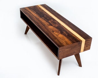 Mid Century Modern Coffee Table, coffee Table, Modern Coffee Table, Walnut Coffee Table, Solid Wood Coffee Table, Coffee Table, mixed media