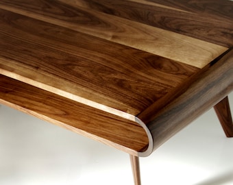 Mid Century Modern Coffee Table, Modern Coffee Table, Coffee Table, Walnut Coffee Table, black walnut, mid century modern living room