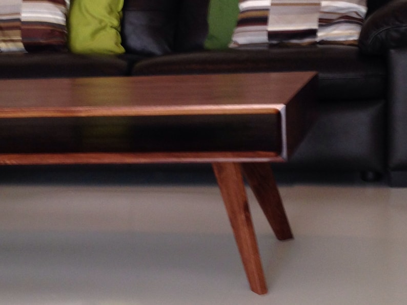Mid Century Modern Coffee Table, Modern Coffee Table, Walnut Coffee Table, Coffee Table Etsy