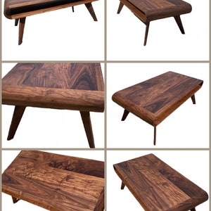 Mid Century Modern Coffee Table, Modern Coffee Table, Walnut Coffee Table, Coffee Table image 6