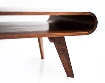 Mid Century Modern Coffee Table, Modern Coffee Table, Walnut Coffee Table, Coffee Table