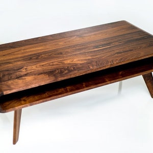 Mid Century Modern Coffee Table, Modern Coffee Table, Walnut Coffee Table, Coffee Table image 2