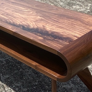 Mid Century Modern Coffee Table, Modern Coffee Table, Walnut Coffee Table, Coffee Table image 4