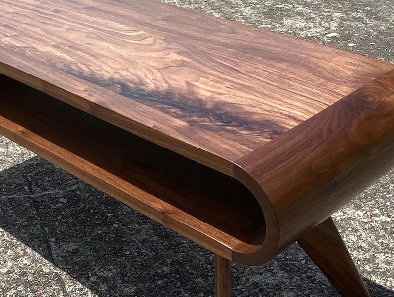 Mid Century Modern Coffee Table, Modern Coffee Table, Walnut Coffee Table, Coffee Table image 4