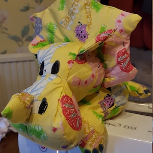 Terry the baby Triceratops sewing pattern