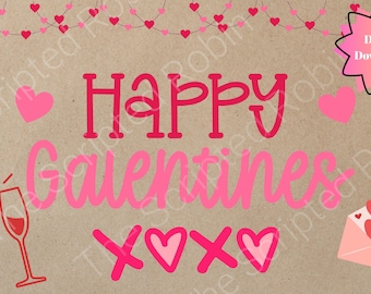 Plantilla de banner del Día de Galentines para Canva
