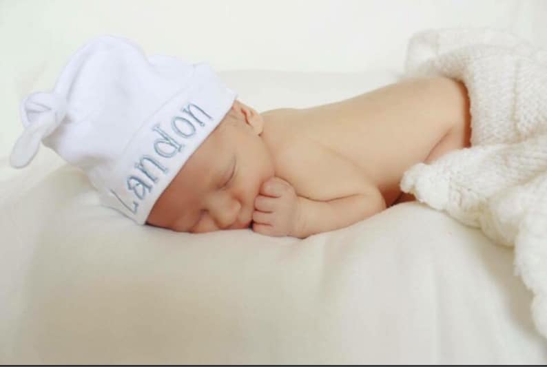 Personalized newborn baby hat baby girl baby boy image 4