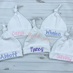 Personalized newborn baby hat baby girl baby boy image 6